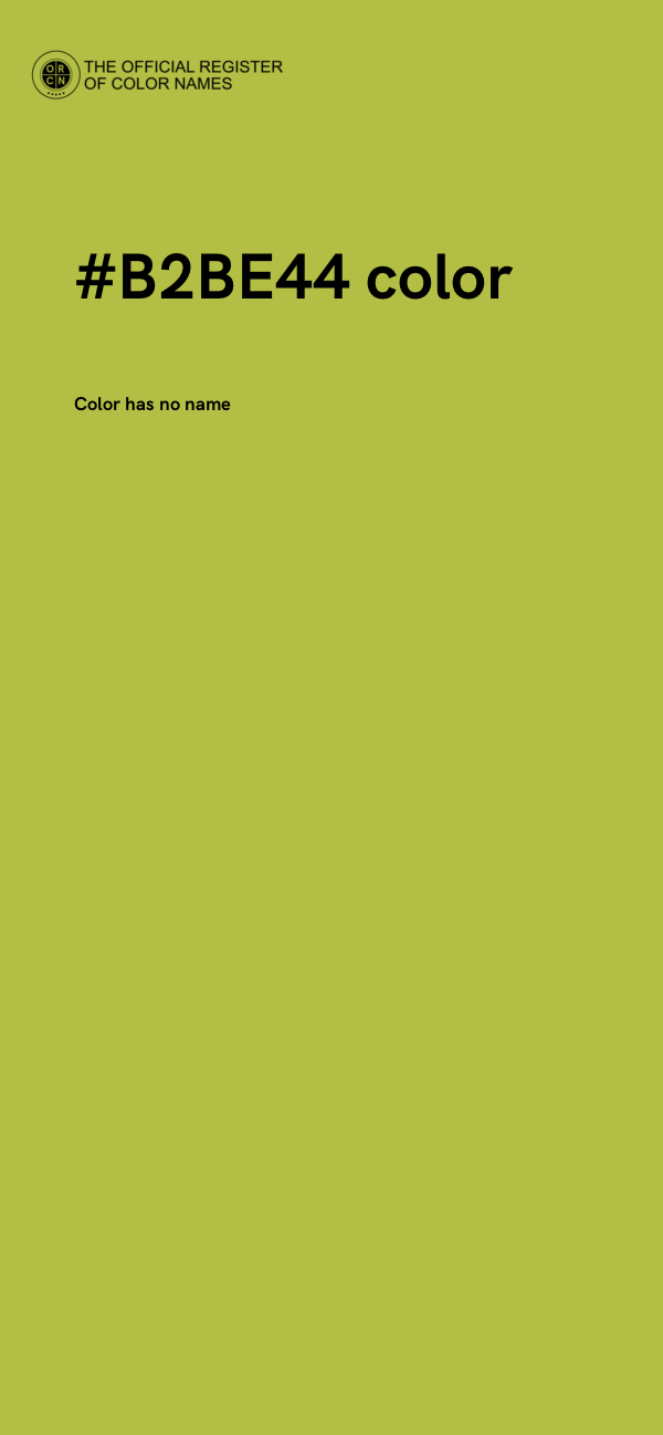 #B2BE44 color image