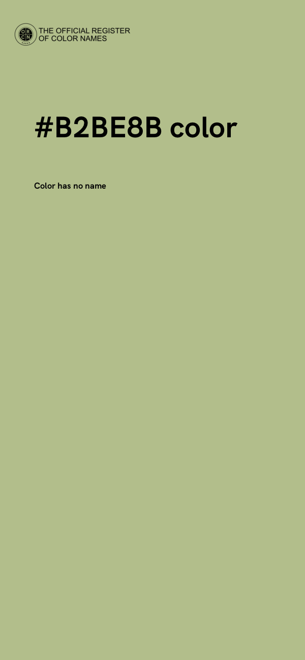 #B2BE8B color image