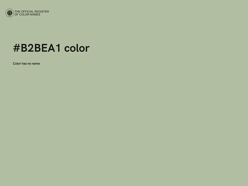 #B2BEA1 color image