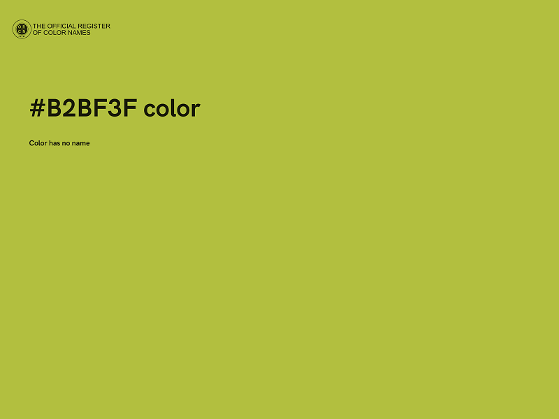 #B2BF3F color image