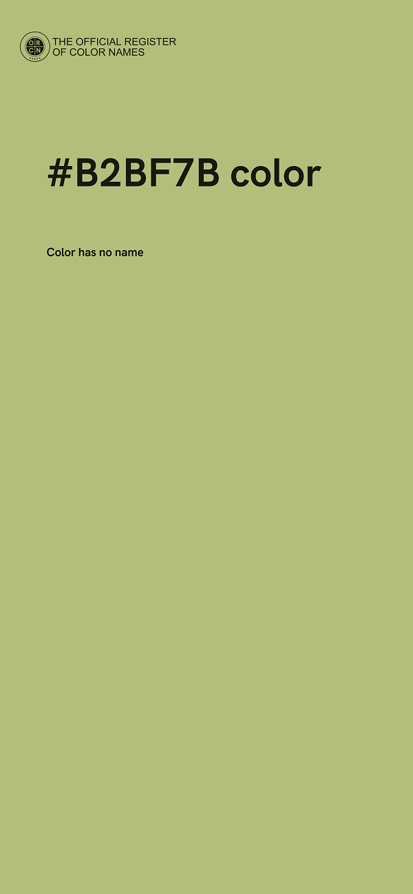 #B2BF7B color image