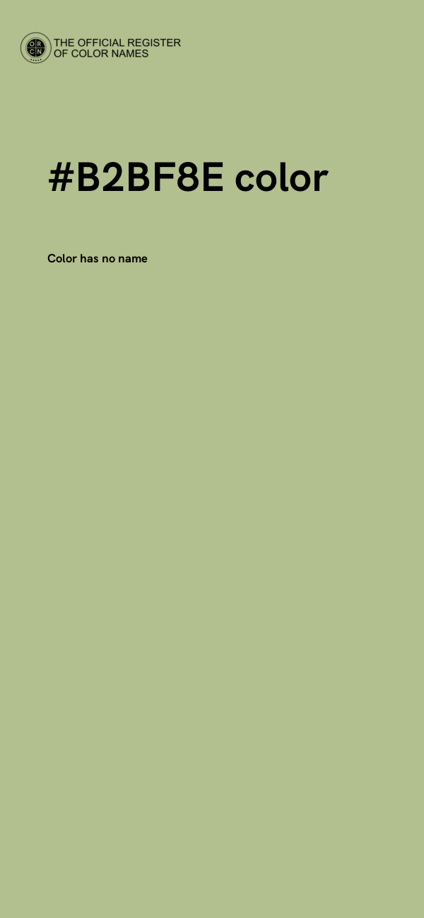 #B2BF8E color image