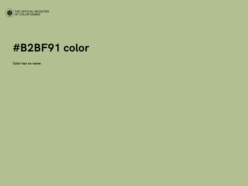 #B2BF91 color image