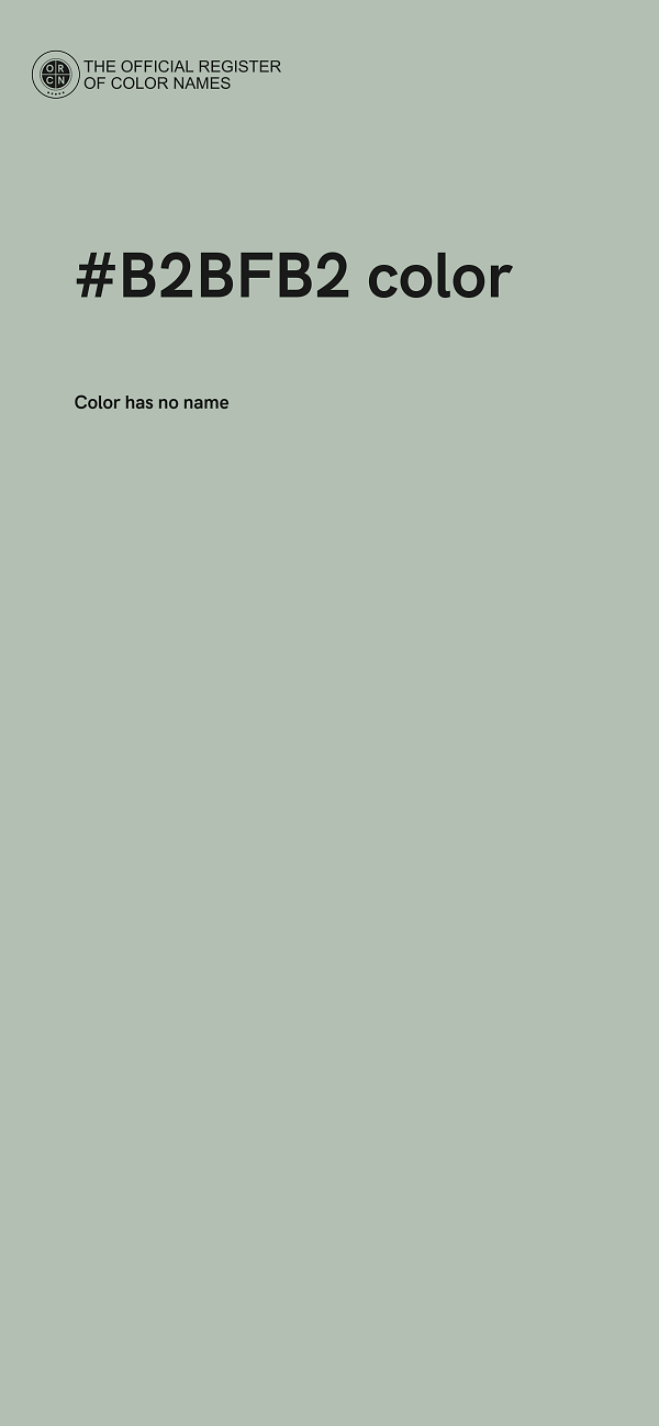 #B2BFB2 color image
