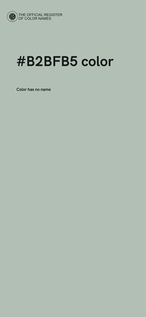 #B2BFB5 color image