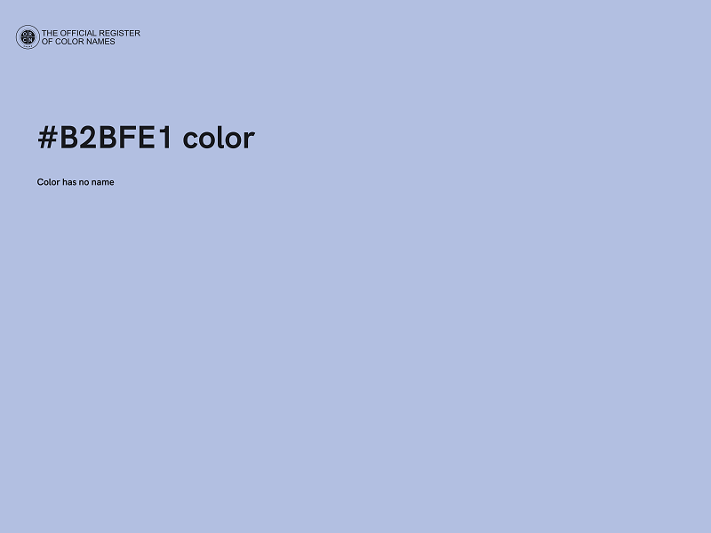 #B2BFE1 color image