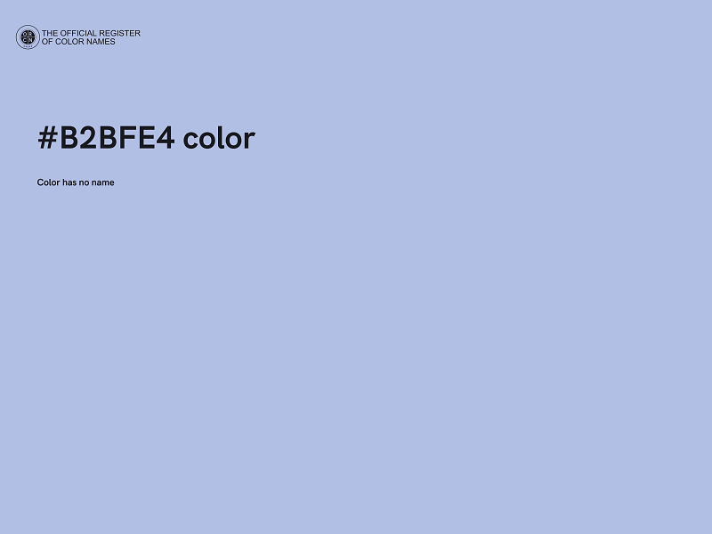 #B2BFE4 color image