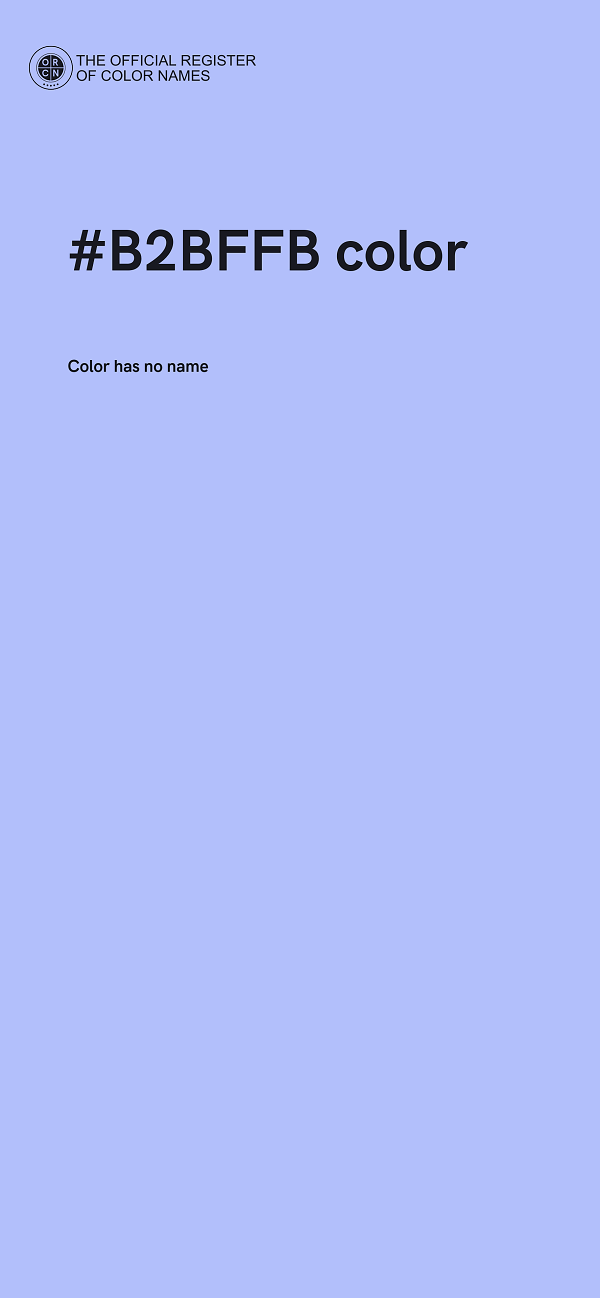 #B2BFFB color image