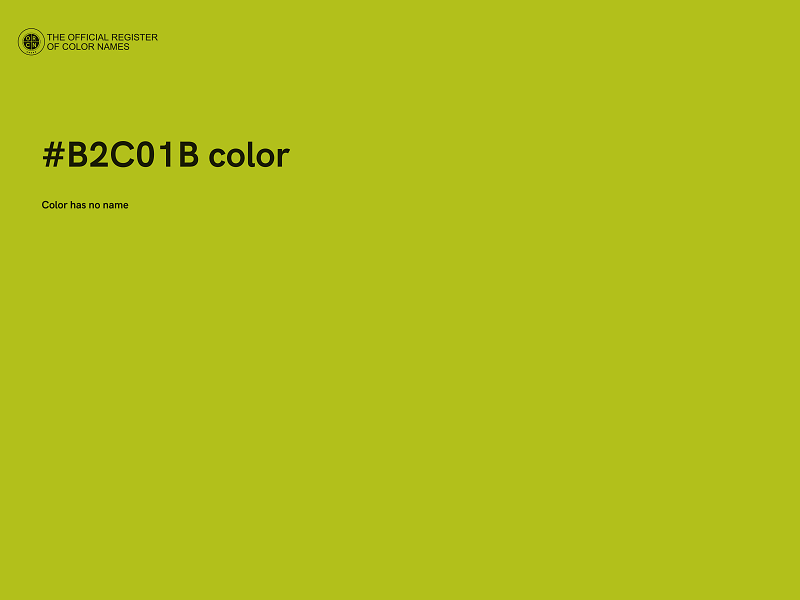 #B2C01B color image