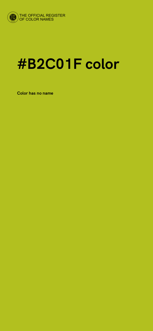 #B2C01F color image