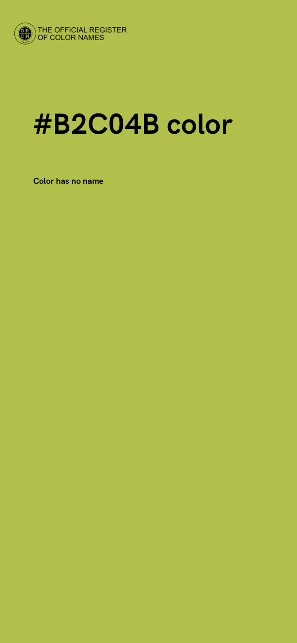 #B2C04B color image