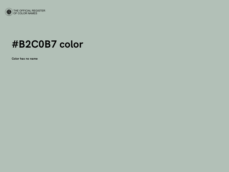 #B2C0B7 color image