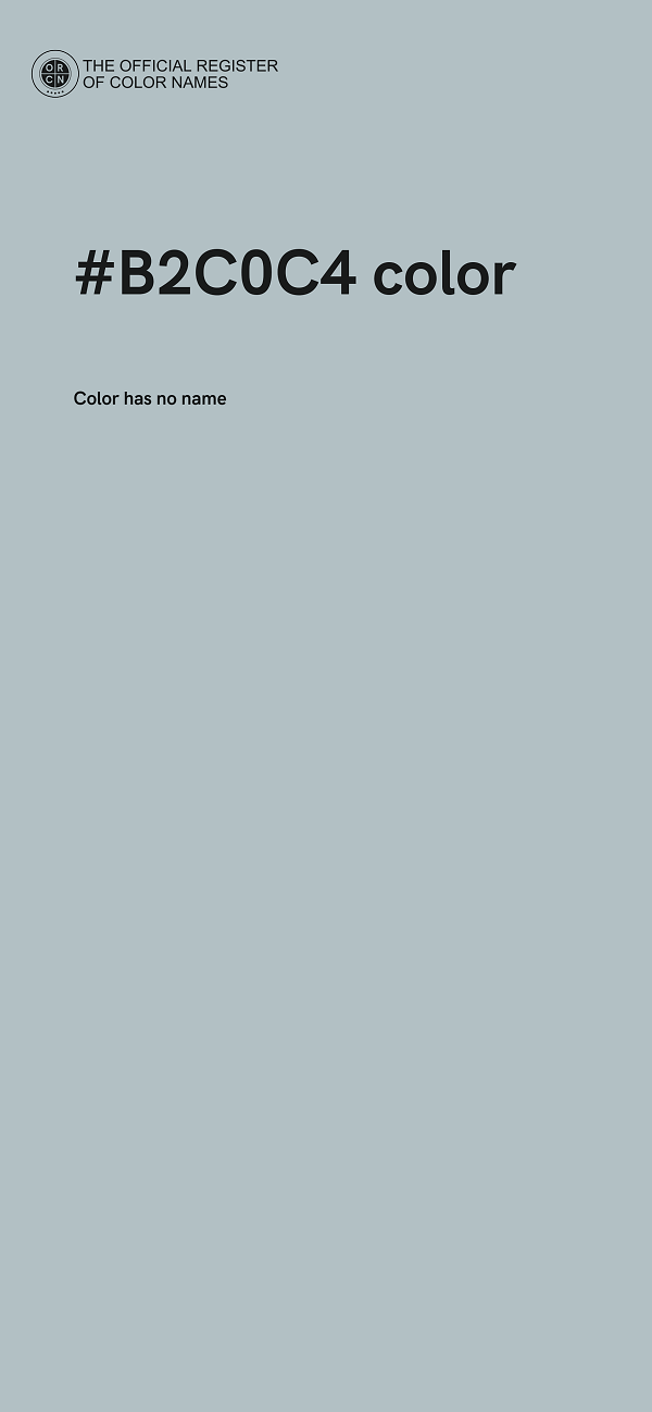#B2C0C4 color image