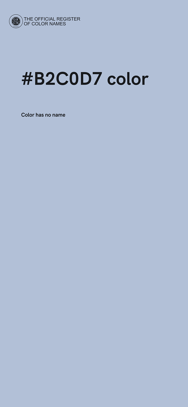 #B2C0D7 color image