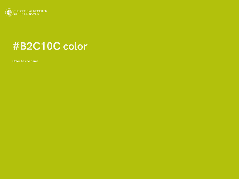 #B2C10C color image