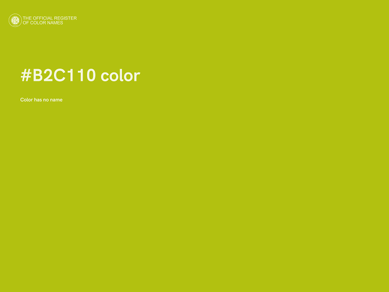 #B2C110 color image