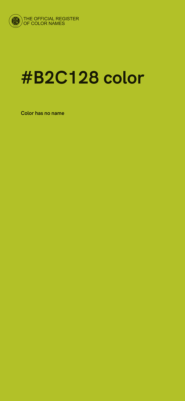 #B2C128 color image