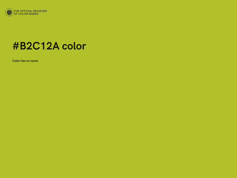 #B2C12A color image