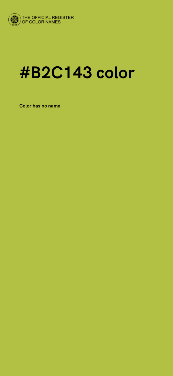 #B2C143 color image