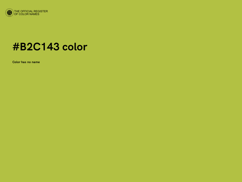 #B2C143 color image