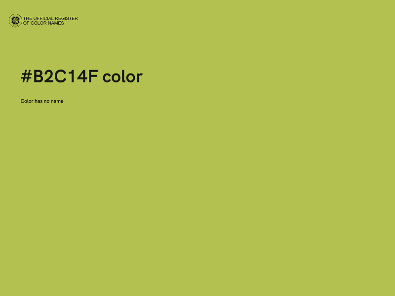 #B2C14F color image