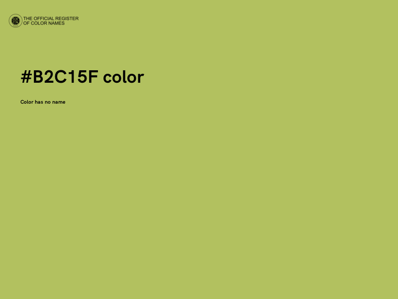 #B2C15F color image