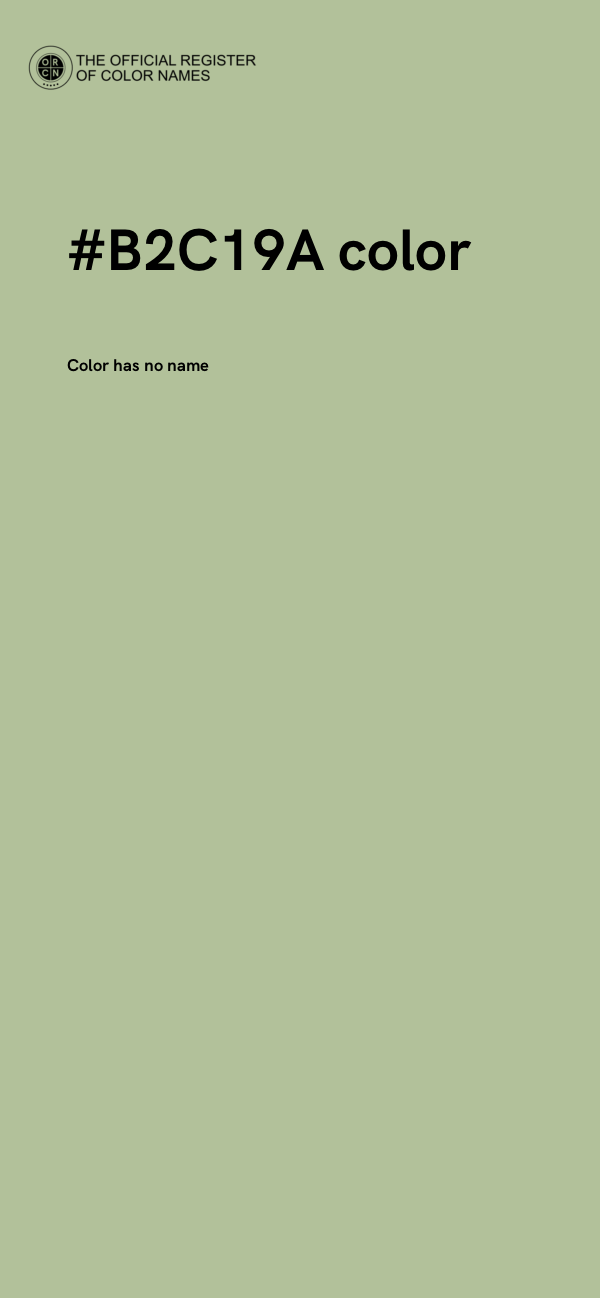 #B2C19A color image