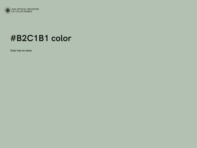 #B2C1B1 color image