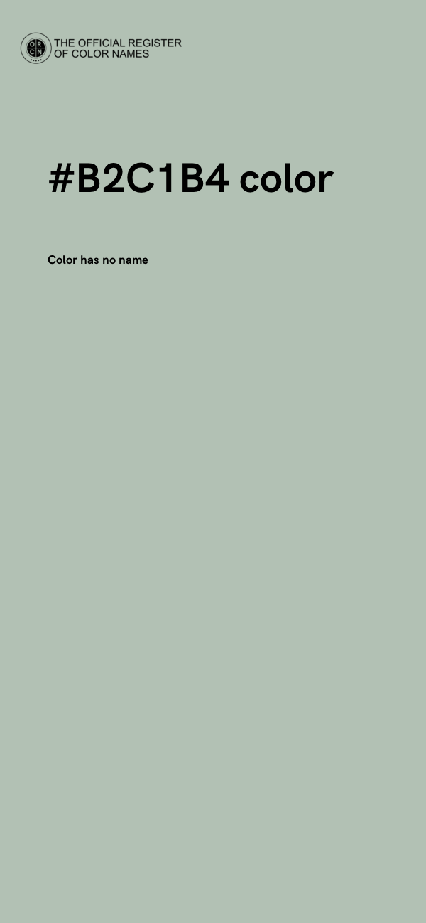 #B2C1B4 color image