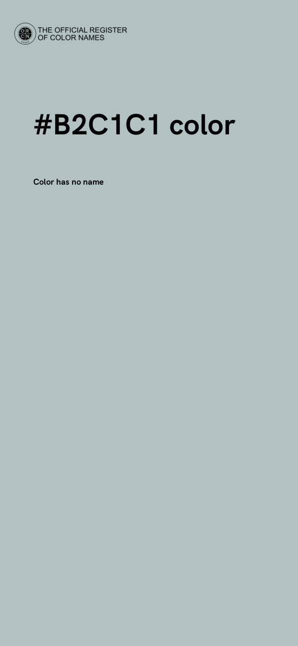 #B2C1C1 color image
