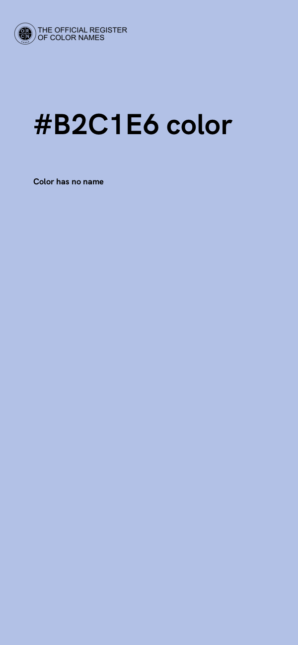 #B2C1E6 color image