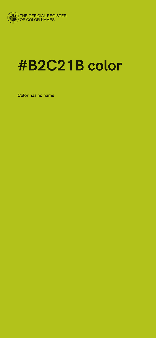 #B2C21B color image