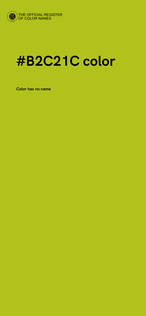 #B2C21C color image