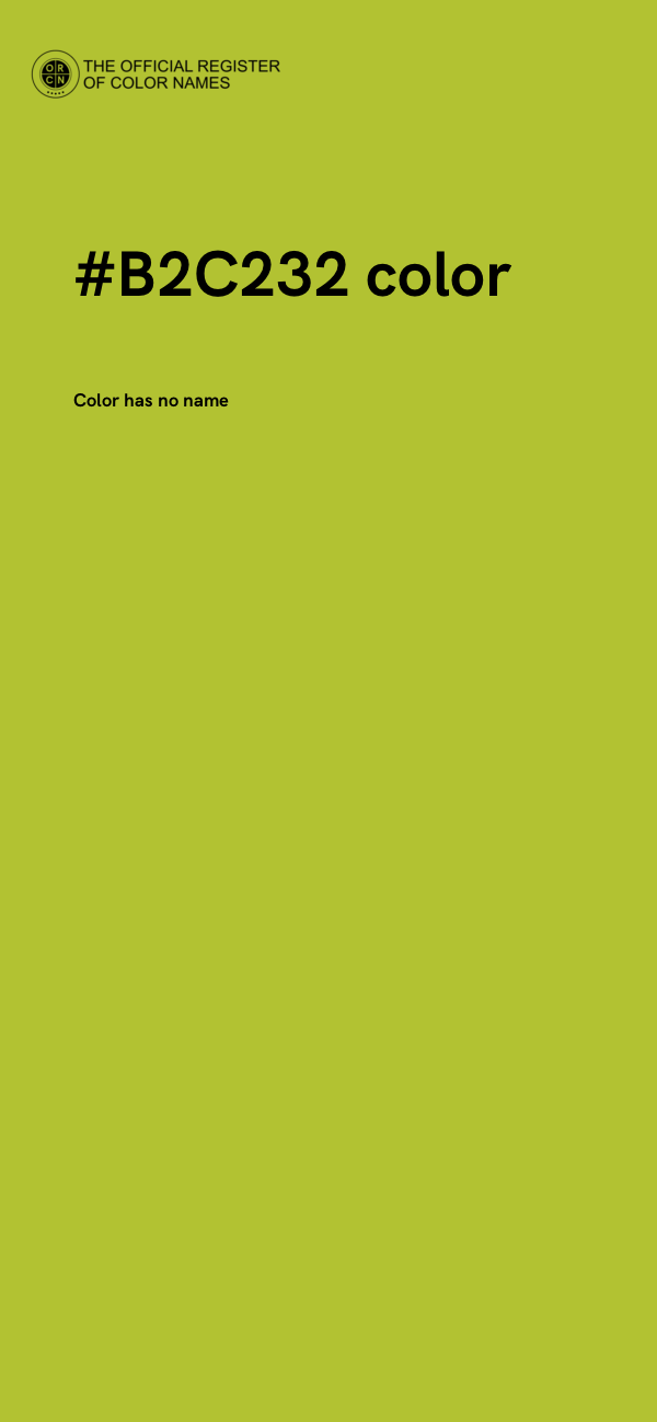 #B2C232 color image
