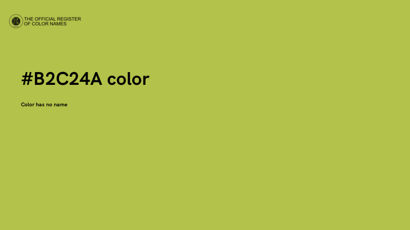 #B2C24A color image