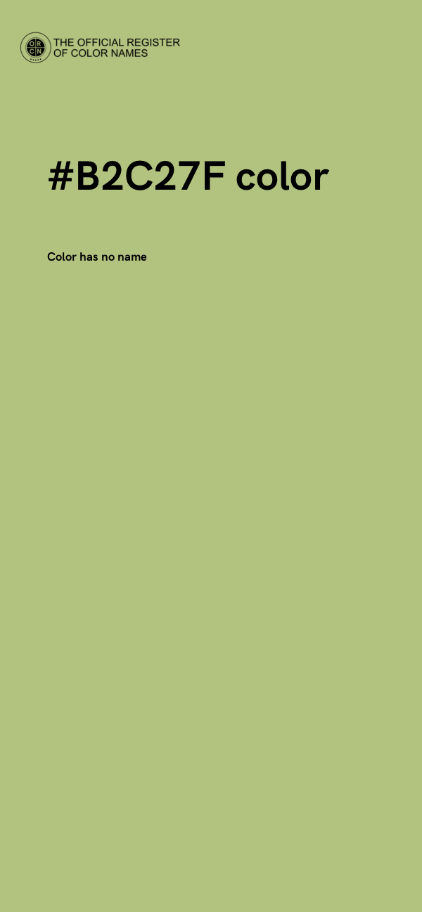 #B2C27F color image