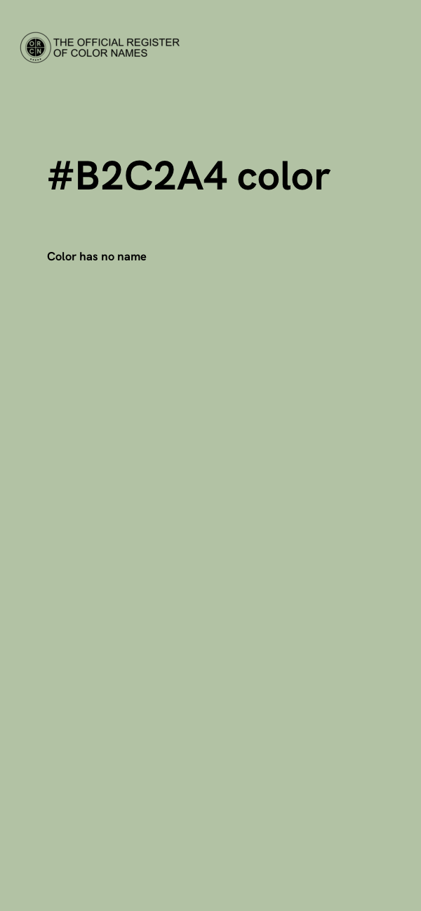 #B2C2A4 color image