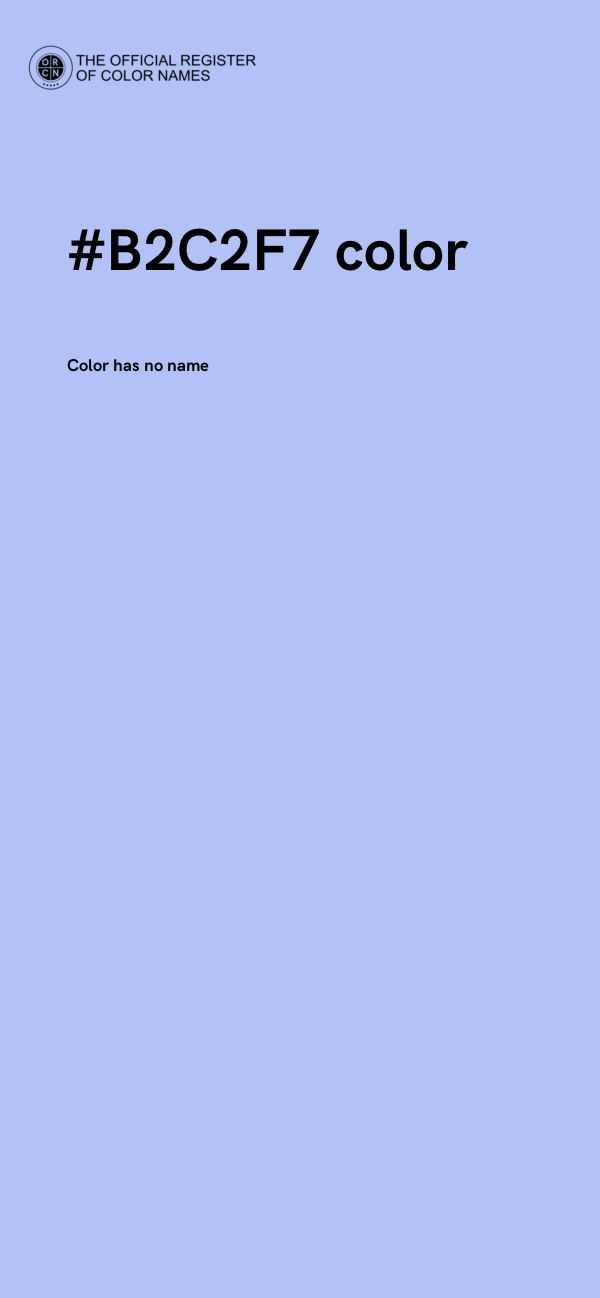 #B2C2F7 color image