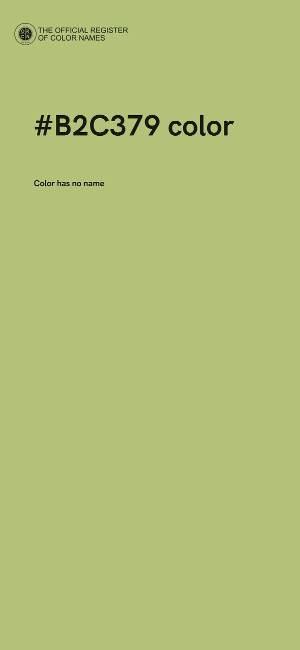 #B2C379 color image