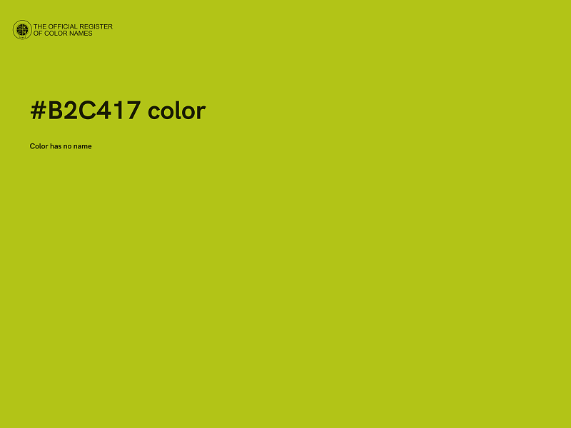 #B2C417 color image