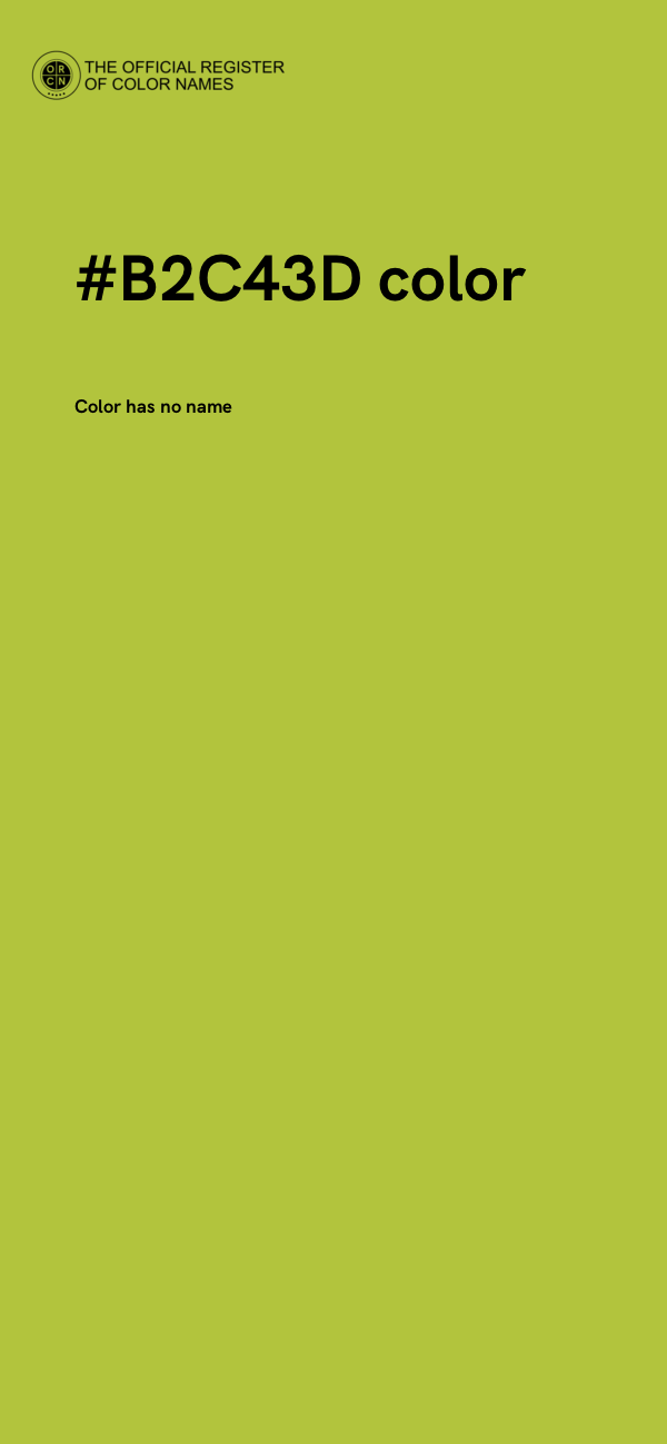 #B2C43D color image