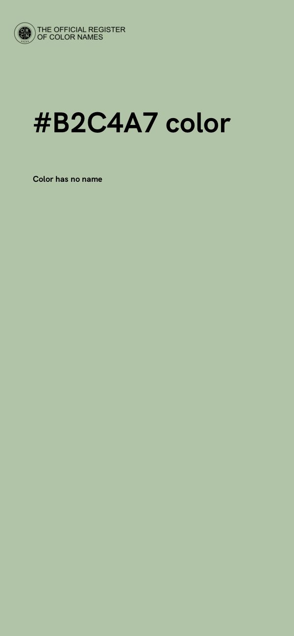 #B2C4A7 color image