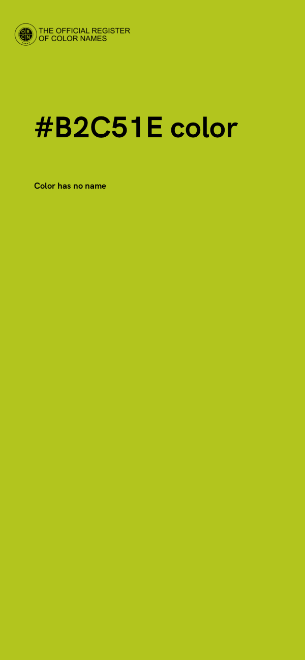 #B2C51E color image