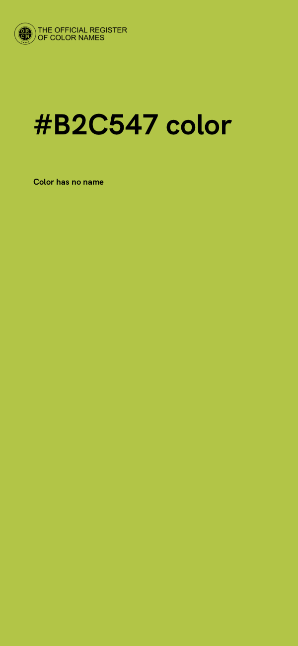 #B2C547 color image