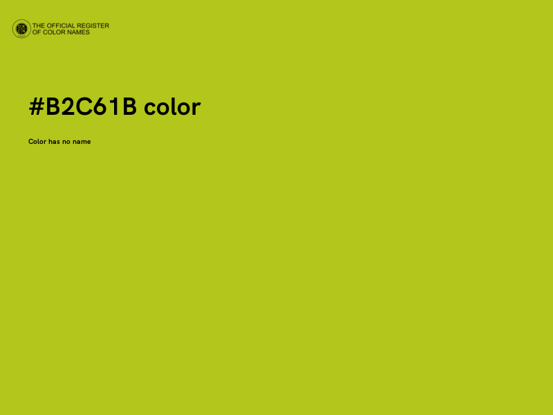 #B2C61B color image