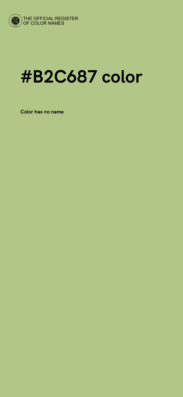 #B2C687 color image