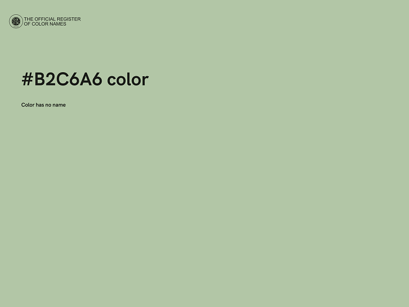 #B2C6A6 color image