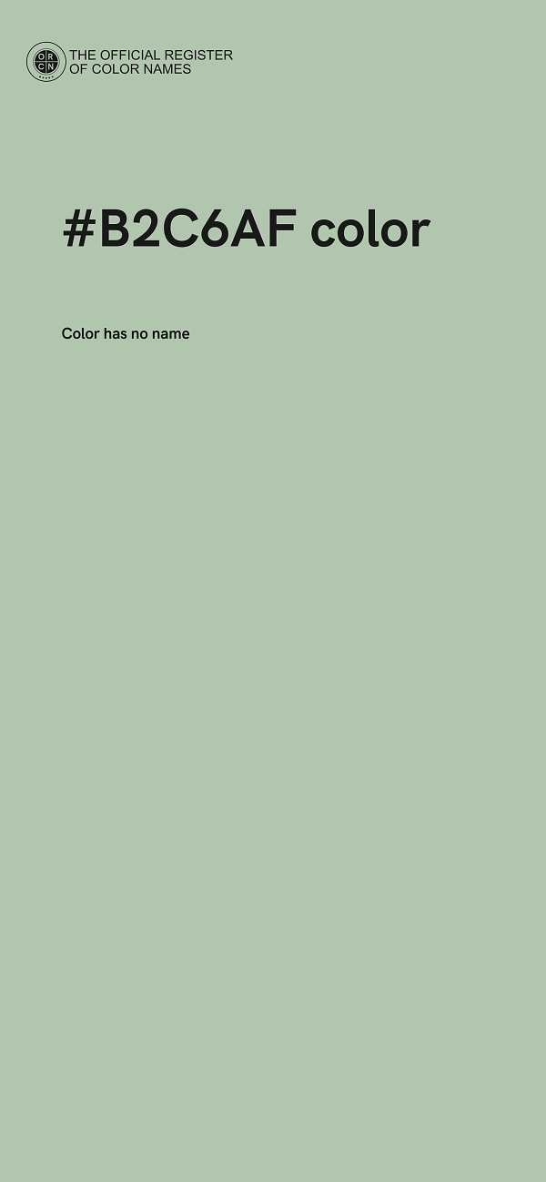 #B2C6AF color image