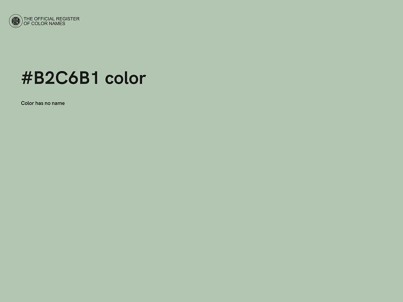 #B2C6B1 color image