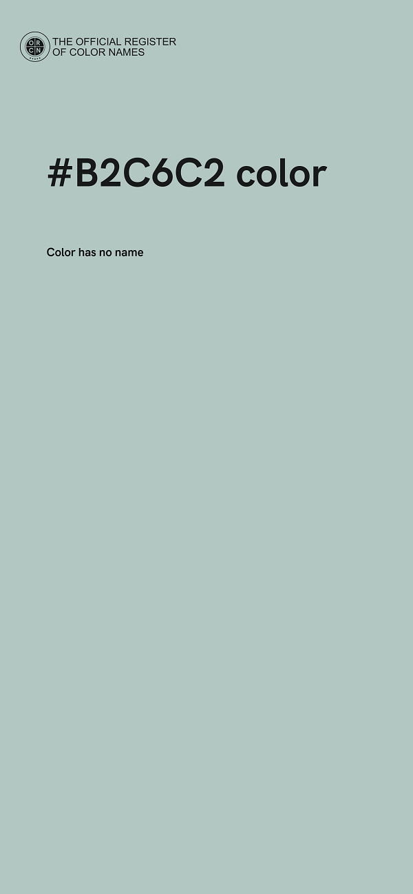 #B2C6C2 color image